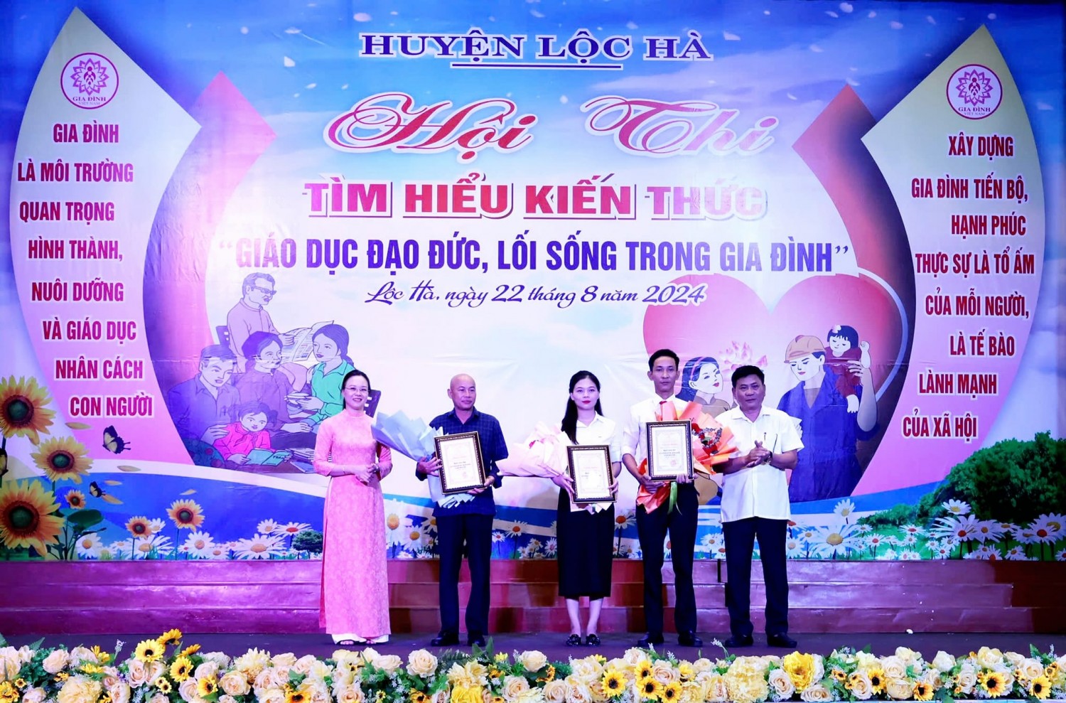 XÃ THỊNH LỘC ĐẠT GIẢI BA TẠI HỘI THI TÌM HIỂU KIẾN THỨC ĐẠỌ ĐỨC, LỐI SỐNG GIA ĐÌNH HUYỆN LỘC HÀ NĂM 2024